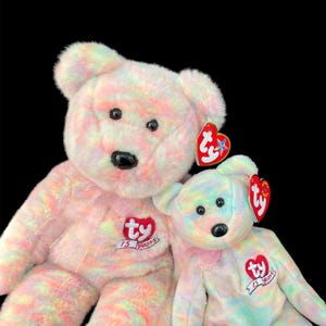 vintage TY « Celebrate » the Bear (2001) Bonnet Buddy