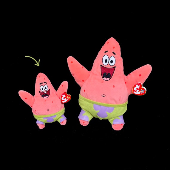 Peluche Beanie Baby vintage de TY "Patrick Star" de Bob Esponja