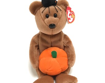 ヴィンテージ TY社製「ホーカス」ハロウィンベア（2004年）ビーニー