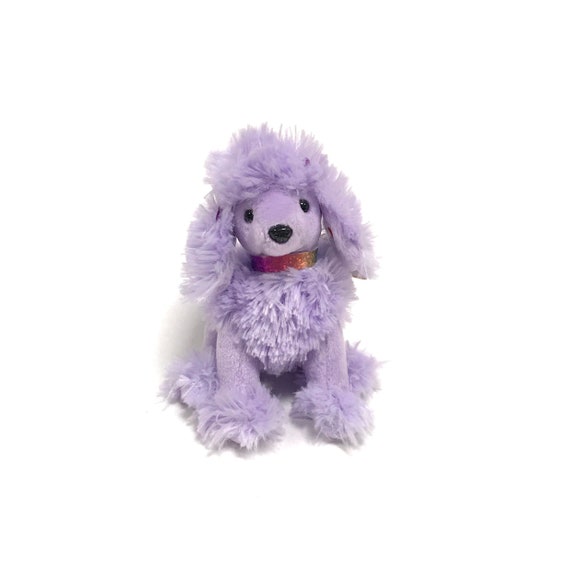 purple poodle stuffed animal
