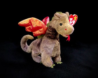 Vintage TY "Scorch" the Dragon (1998) Beanie Baby