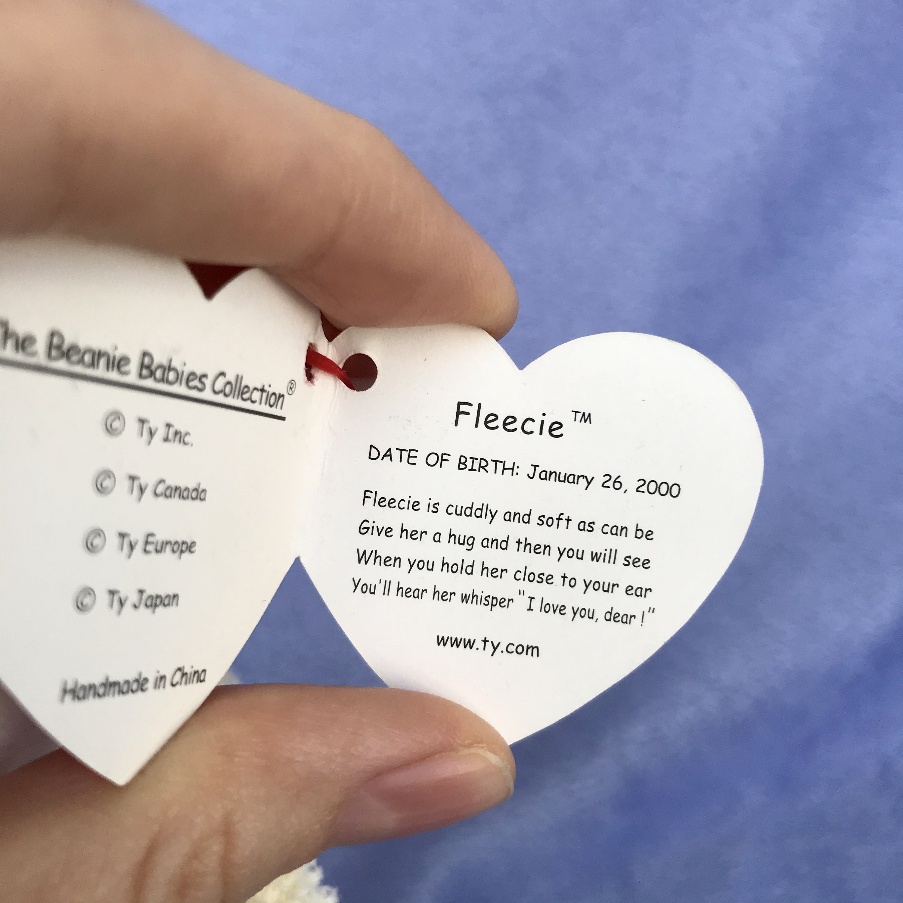 Muneco Beanie Baby vintage TY Fleecie el cordero 2000 Etsy Mexico
