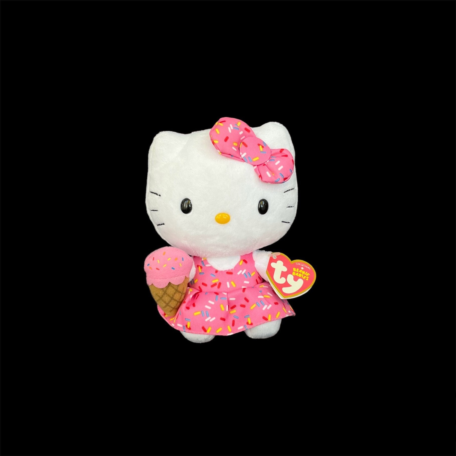 Rainbow cat beanie boo deals