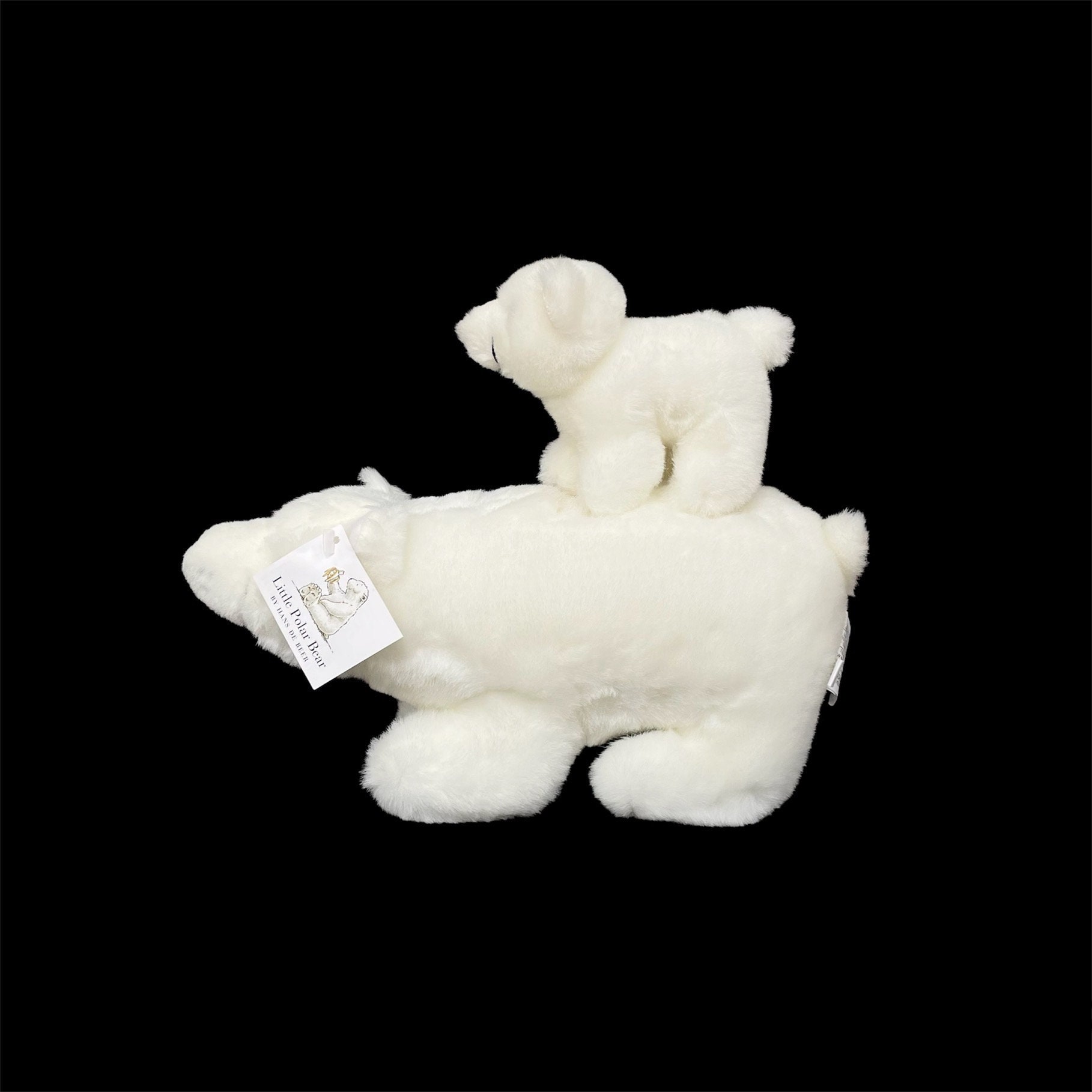 SANTA BEAR シロクマ 白熊 ぬいぐるみ ヴィンテージ レトロ 非売品 ヴィンテージ シロクマのぬいぐるみ 2 個セット // ハンス・デ