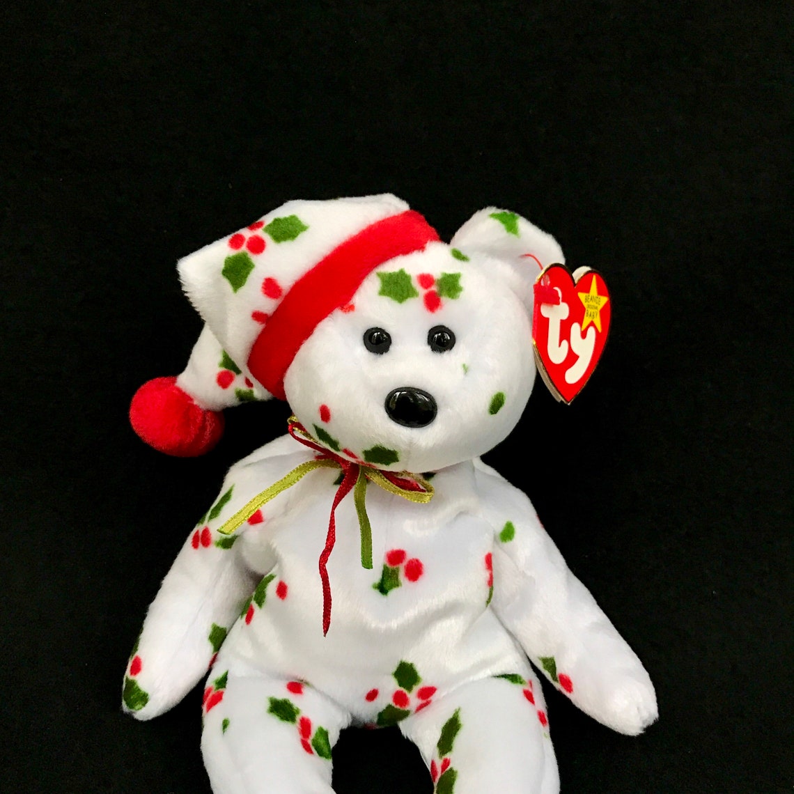TY 1998 Holiday Teddy // Beanie Baby | Etsy