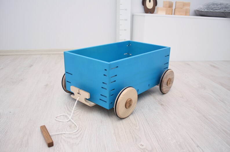 Toddler Walker & Wagon Wooden toy box Etsy