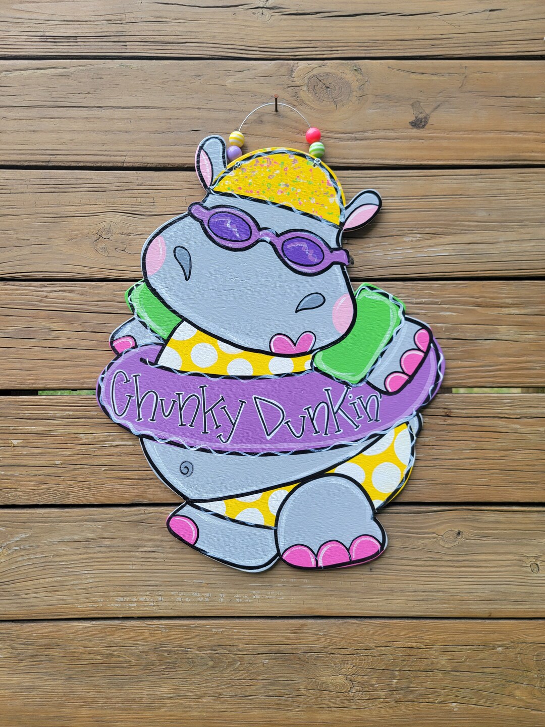 Summer Door Hanger, Pool Decor Sign, Beach House Door Hanger, Deck