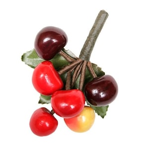 Karin&#39;s Garden 10 cm Bing Cherry Pin Brosche