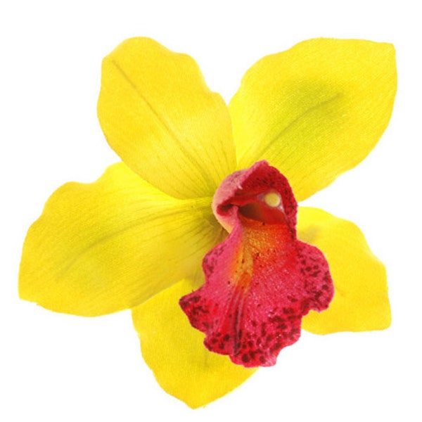 Karin's Garden 3 1/2" Vanda Orchid Hair Elastic Handmade in the USA Bendable Petals Ready for your tropical vacation