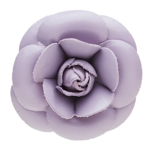 Karin's Garden 3" Classic Leather Camellia Pin Brooch Clip Genuine Leather Made in the USA