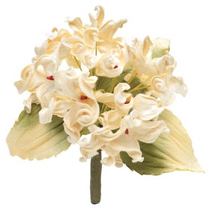 Karin&#39;s Garden 4&quot; &quot;Frances&quot; Vintage Hydrangea Flower Pin Brooch
