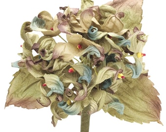Karin's Garden 4" "Frances" Vintage Hydrangea Flower Pin Brooch