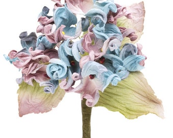 Karin's Garden 4" "Frances" Vintage Hydrangea Flower Pin Brooch