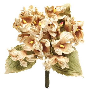 Karin&#39;s Garden 4&quot; &quot;Frances&quot; Vintage Hydrangea Flower Pin Brooch