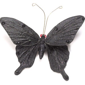 Sparkle Butterfly Hair Clip: Bendable Wing Lapel Pin