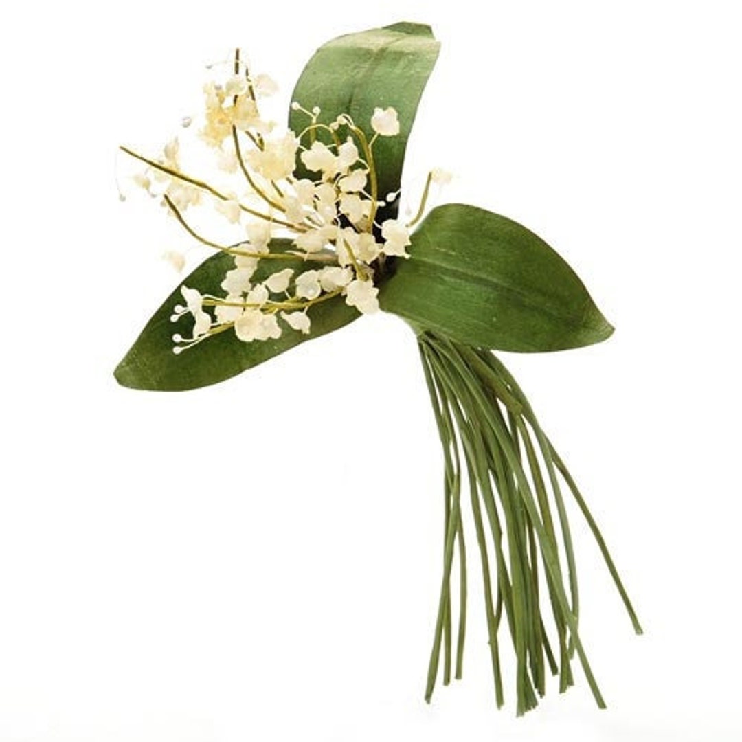 Karin's Garden 5 Lily of the Valley Pin Brooch Millinery Available With or Without Pin Etsy