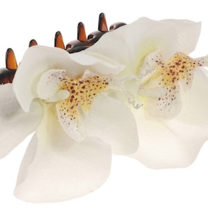 Karin's Garden 4" Orchid French Jaw Clip Hair Accessory Tropical Orchids Handmade in the USA