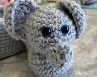 Elephant Crochet Booties and Hat