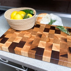 Cutting board | Walnut end cutting board | End Grain Board | Butcher Block Board | Oak end board | Walnut Butcher Block Board
