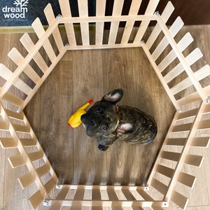 Puppyomheining, kooi voor puppy's, huisdieromheining, houten puppyomheining | houten omheining voor honden | houten puppyhok 500*500 mm