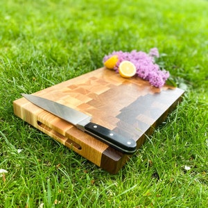 Cutting board | Walnut end cutting board | End Grain Board | Butcher Block Board | Oak end board | Walnut Butcher Block Board