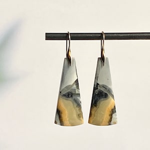 Boucles d&#39;oreilles en jaspe Maligano ** Choisissez vos fils d&#39;oreilles **