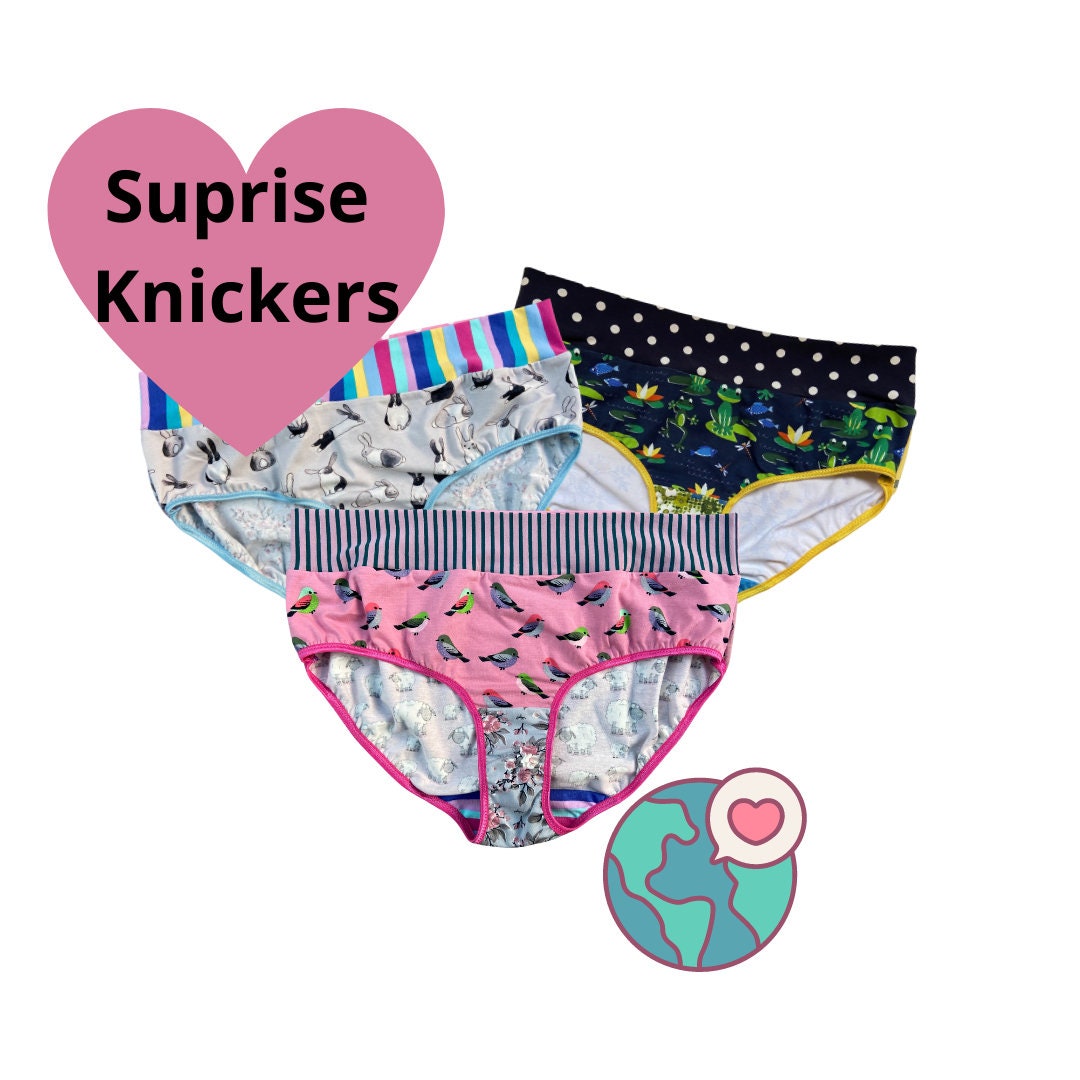Zero Waste Ladies Knickers Surprise Knickers Full Coverage Etsy UK