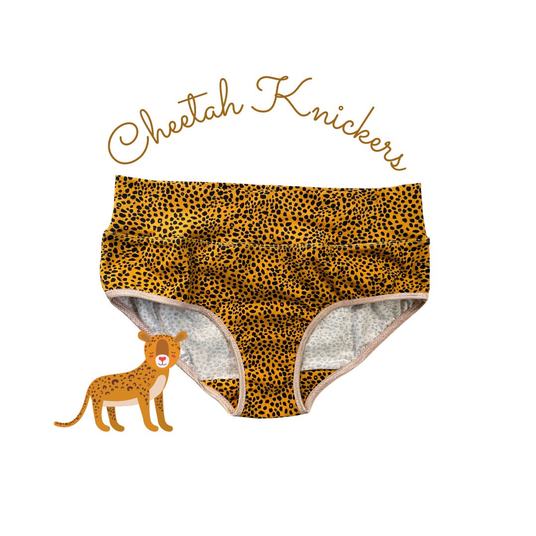 Cheetah Print Cotton Panties Size 10 Cute Knickers Highrise Etsy