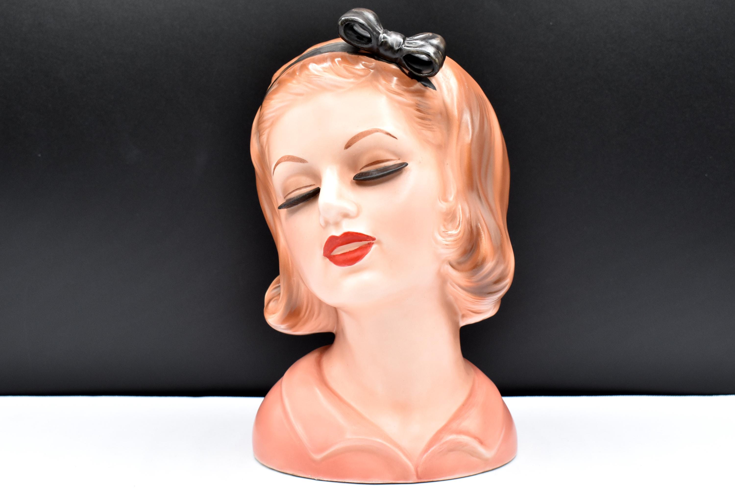 Relpo Lady Head Vase - Etsy