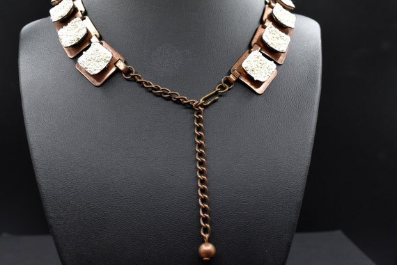 Vintage Matisse Copper Link Necklace / “Californi… - image 8