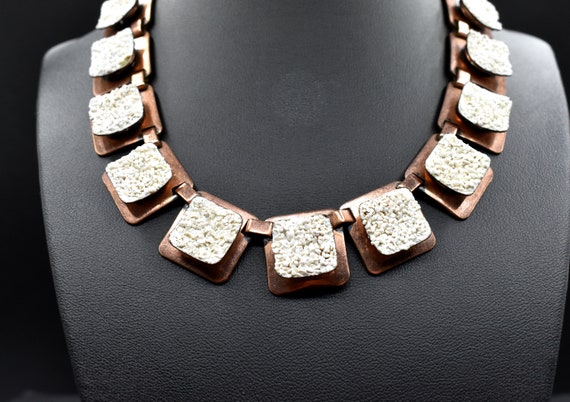 Vintage Matisse Copper Link Necklace / “Californi… - image 9