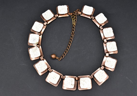 Vintage Matisse Copper Link Necklace / “Californi… - image 1