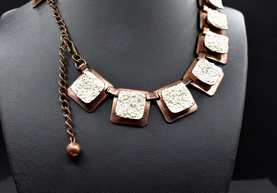 Vintage Matisse Copper Link Necklace / “Californi… - image 7