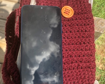 Gehaakte telefoontas
