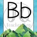 Printable Alphabet Wall Poster Mountain Theme Classroom - Etsy