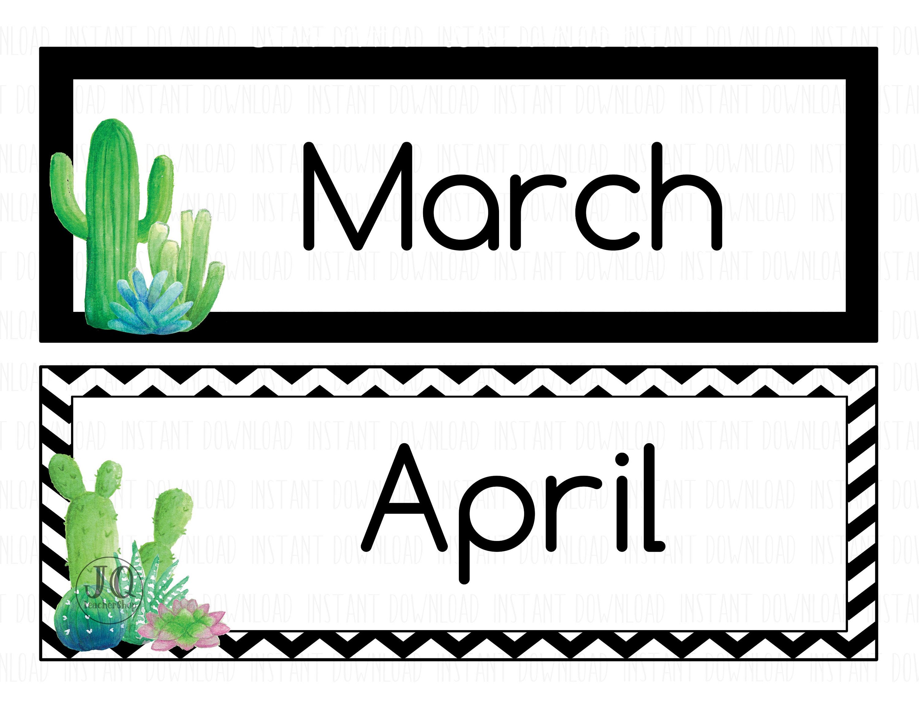 printable-classroom-calendar-black-and-white-cactus-and-etsy-canada