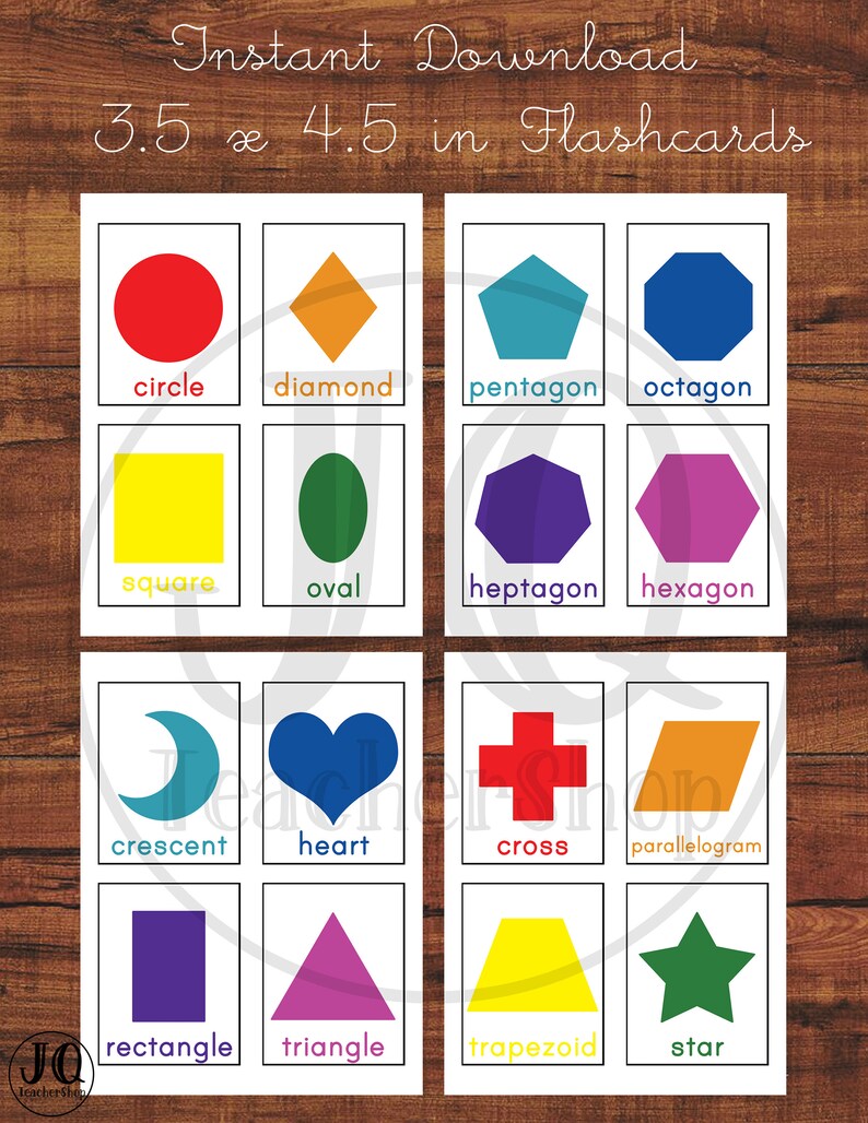 Printable Rainbow Colored Flash Cards Shape Flash Cards 2d Etsy Printable Rainbow Colored Flash Cards Shape Flash Cards 2d Etsy
