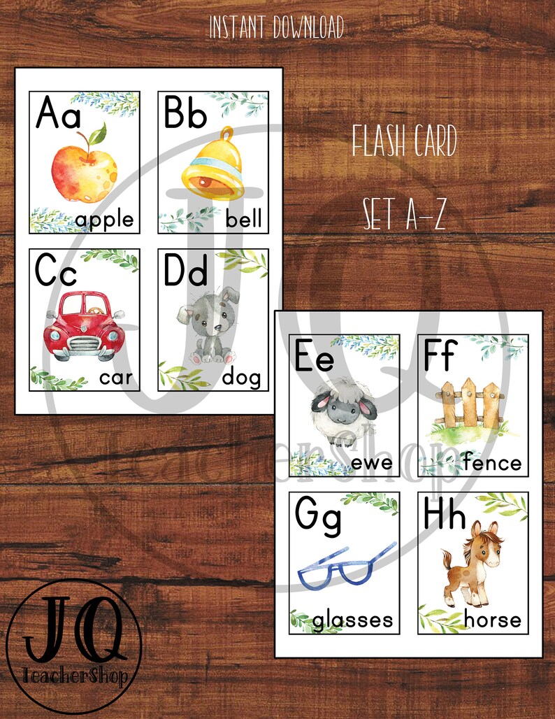 Printable Small Alphabet Wall Posters Classroom Decor | Etsy