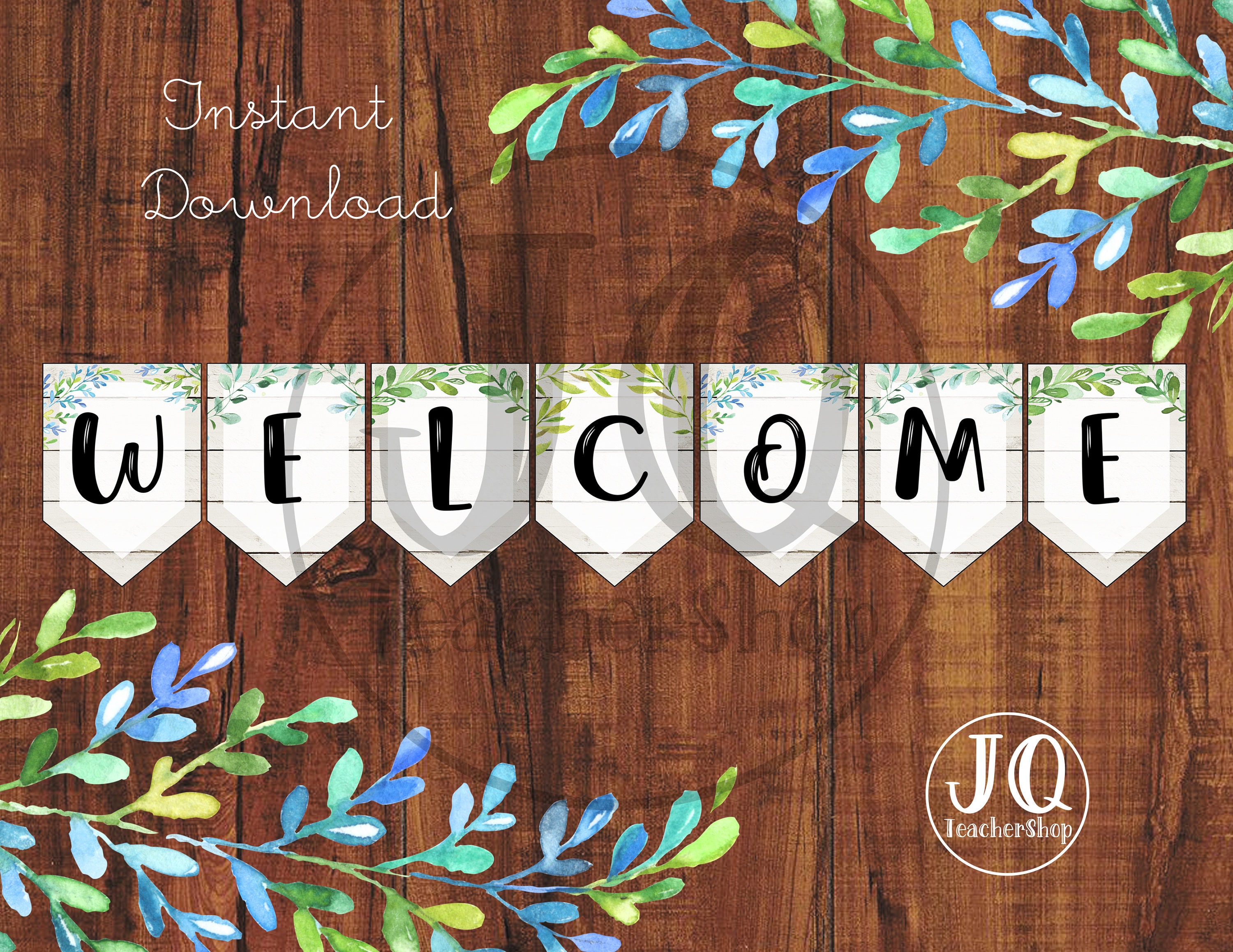 Printable Banner Classroom Sign Farmhouse Etsy