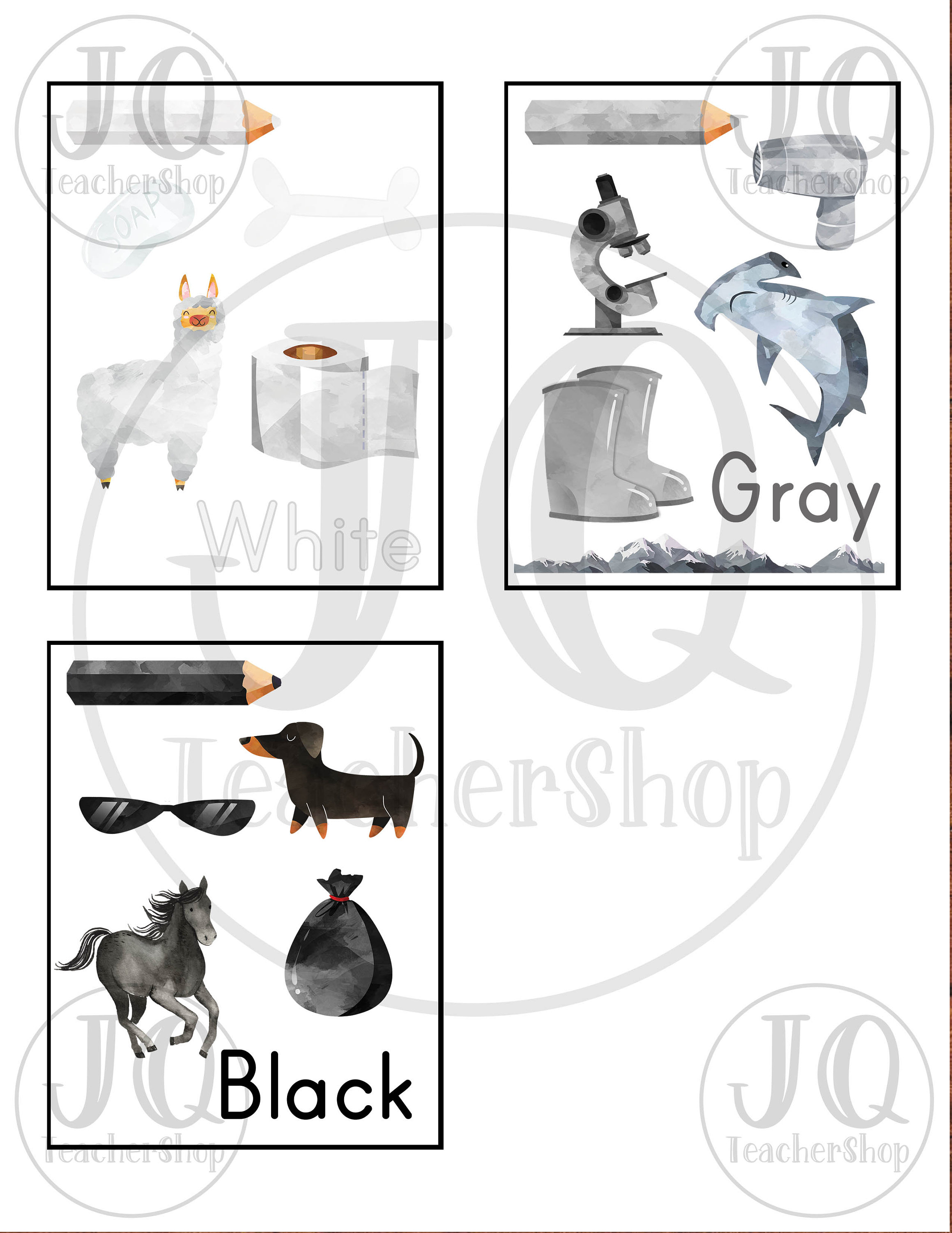 Printable Rainbow Color Flash Cards Flashcards of the colors Etsy