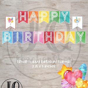 Printable Happy Birthday Banner, Back to School Banner, Class Birthday Display, Classroom Bulletin Board Idea, Instant Download