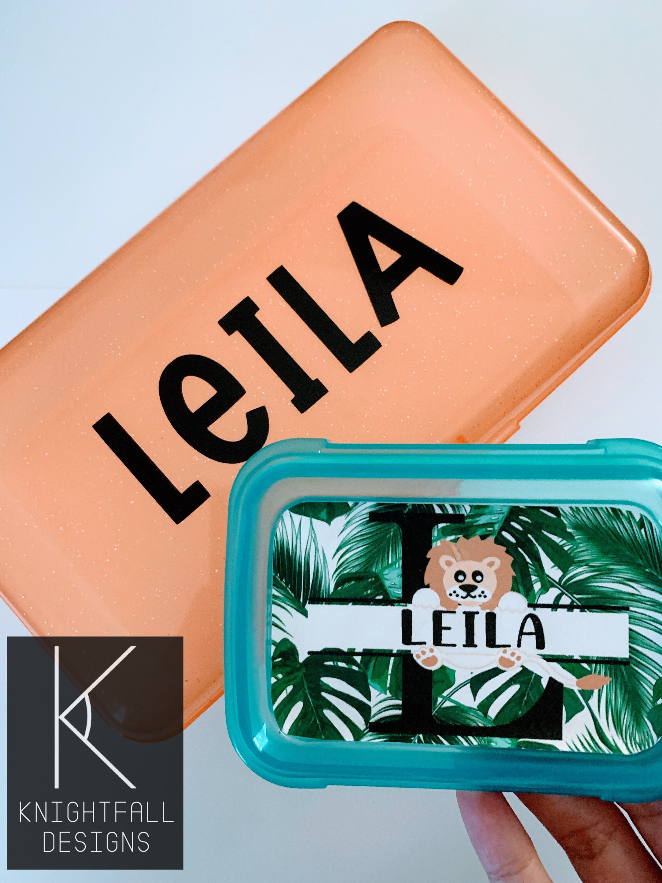 Kids Storage Box Hard Plastic Pencil Case Personalized Etsy