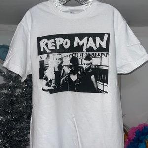 Repo Man Movie T-Shirt | Screen Printed By Hand | 1980s Punk Movie