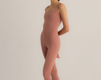 Pink Jumpsuit, Yoga Jumpsuit, Yoga catsuit, Yoga romper, Woman romper, Dance leotard