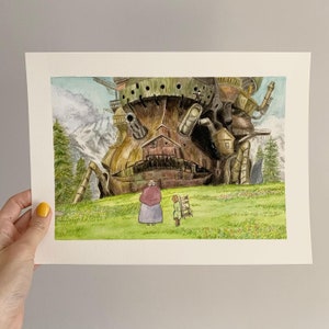 Custom Watercolor Painting of Your Favorite Anime Movie or Show