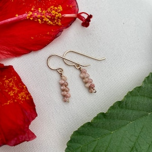 Mini Niihau Kahelelani Earrings | Vintage Niihau Shell Jewelry by Kuahiwi Designs