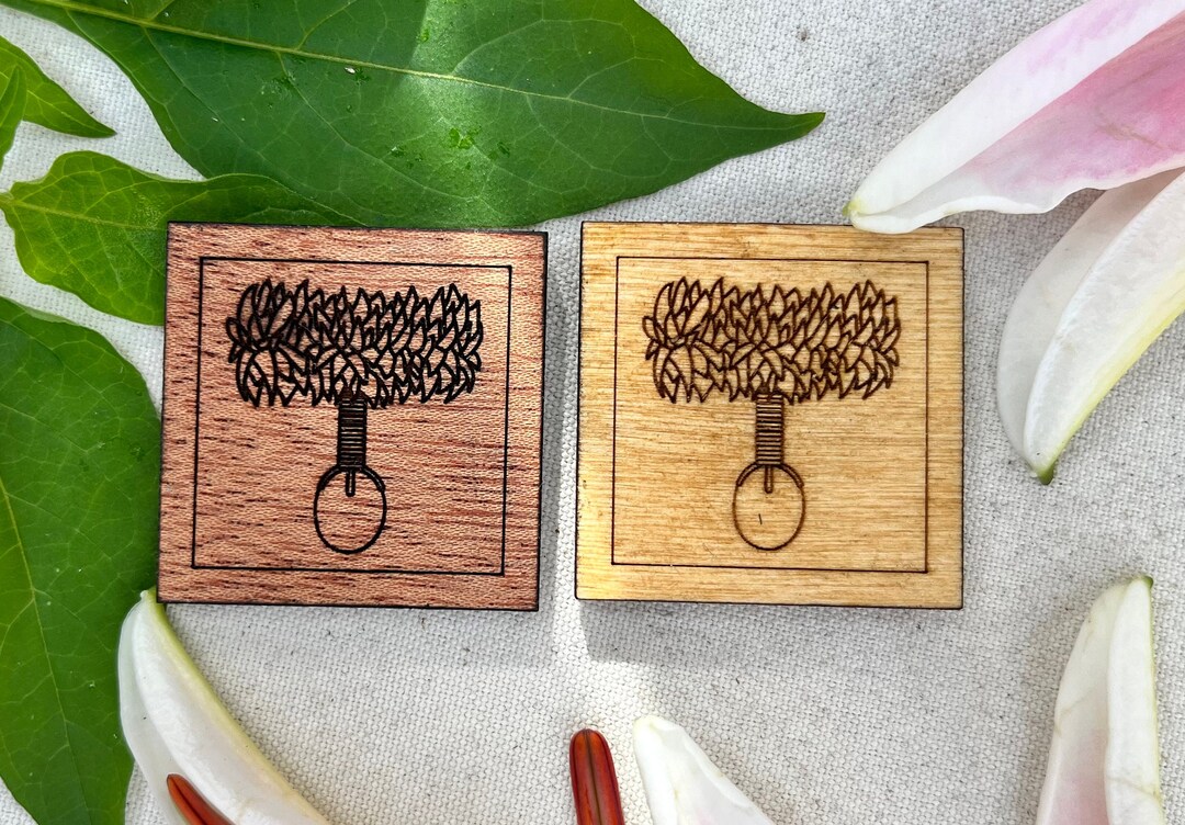 Uliuli Magnet Wood Hula Instrument Hawaii Hula Dancer in Birch or ...