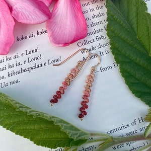 XL Ombré Niihau Kahelelani Earrings | Minimalist Niihau Shell Jewelry | Kuahiwi Designs Original