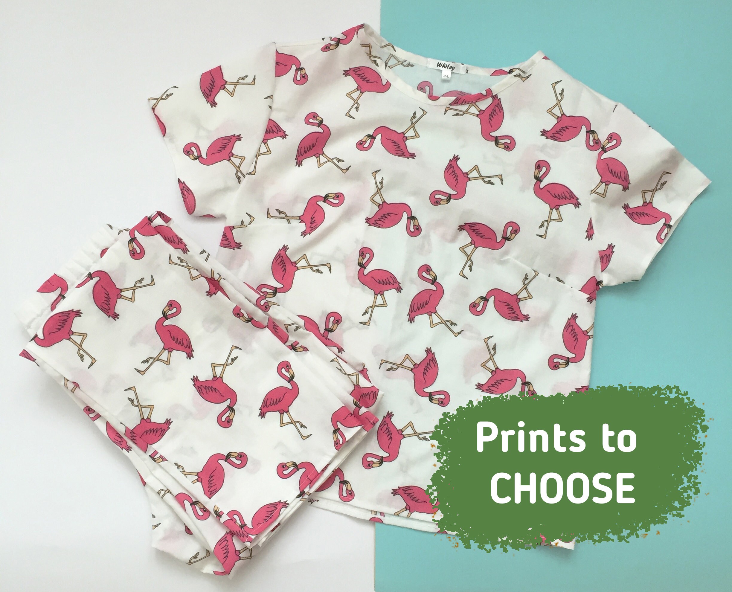 Girls flamingo pjs sale