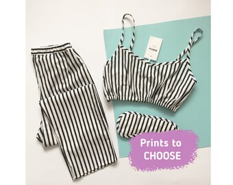 PRINTS TO CHOOSE pajama with pants for sleep Cotoon sleepwear Pajamas set women Cotton pjs Sleepove pajamas Pjs for women